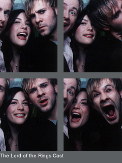 with Billy Boyd and Dominic Monaghan - at MTV TRL, December 16th 2003