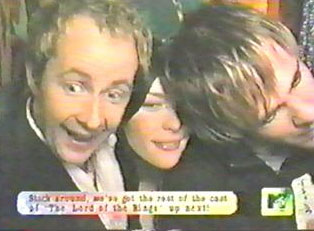 with Billy Boyd and Dominic Monaghan