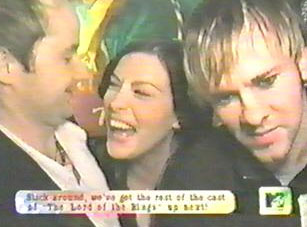 with Billy Boyd and Dominic Monaghan
