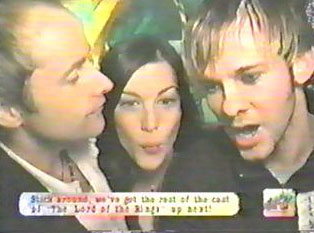 with Billy Boyd and Dominic Monaghan