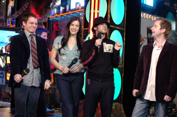 with Elijah Wood, Dominic Monaghan and Billy Boyd