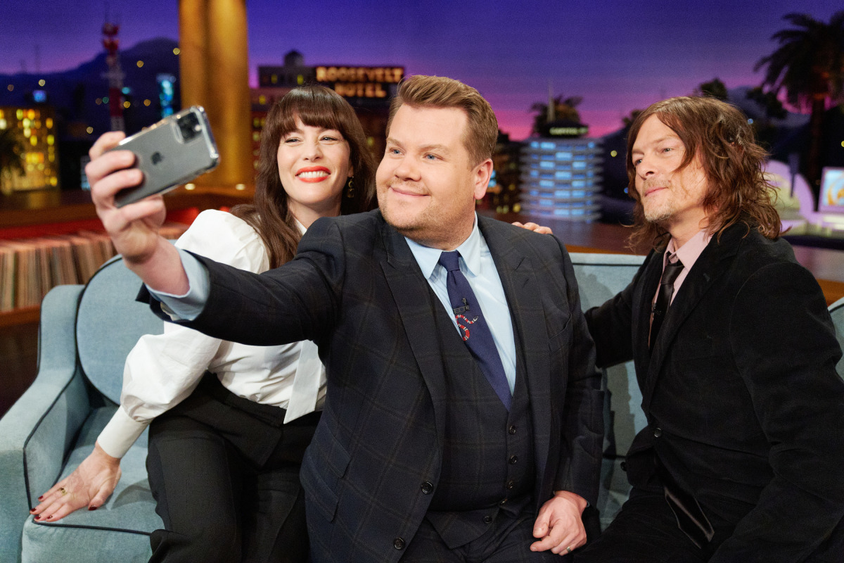 with James Corden and Norman Reedus, from The Late Late Show's Instagram