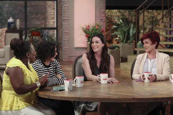 with Sheryl Underwood, Sara Gilbert and Sharon Osbourne