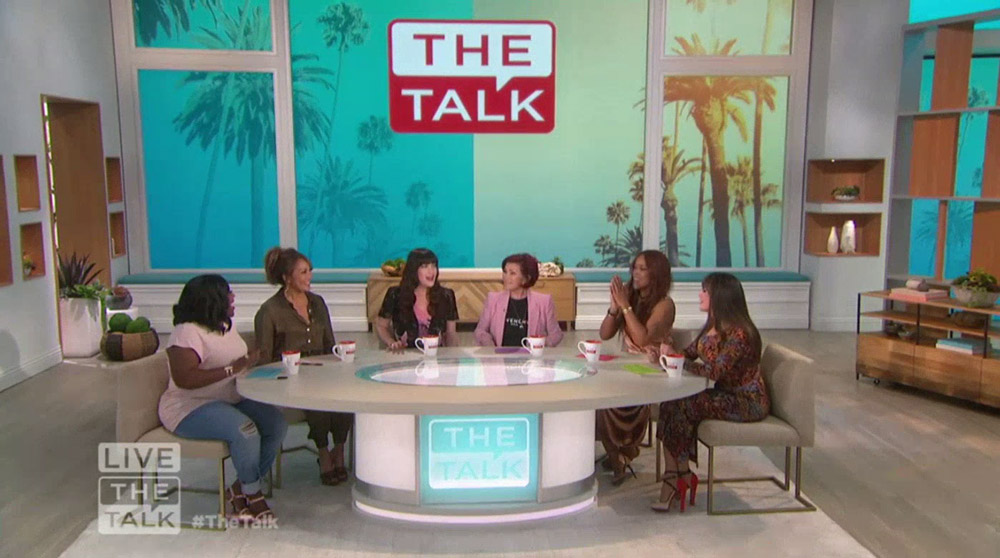 with Sheryl Underwood, Carrie Ann Inaba, Sharon Osbourne, Eve and Marie Osmond