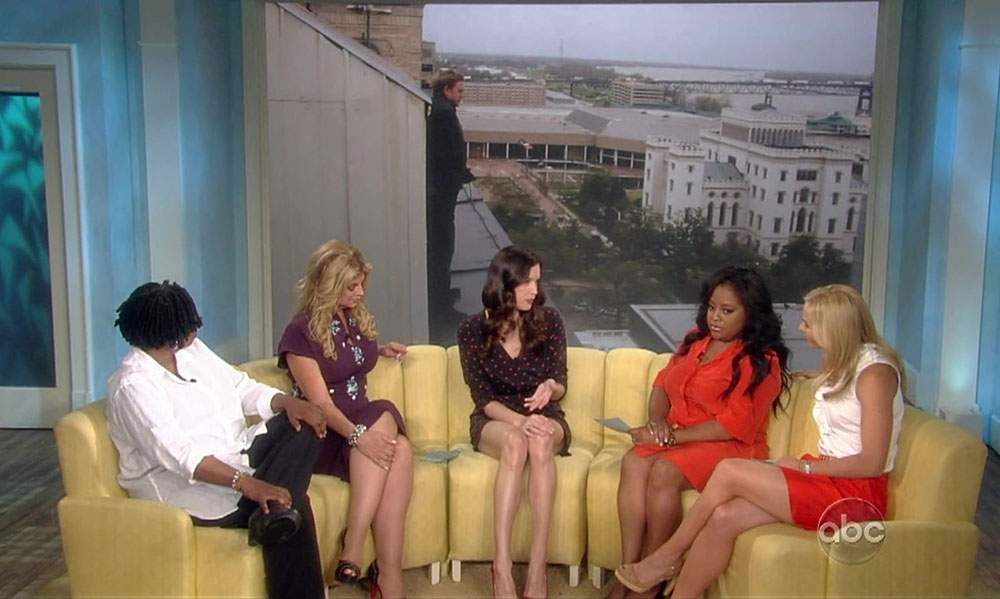 with Whoopi Goldberg, Kirstie Alley, Sherri Shepherd and Elisabeth Hasselbeck