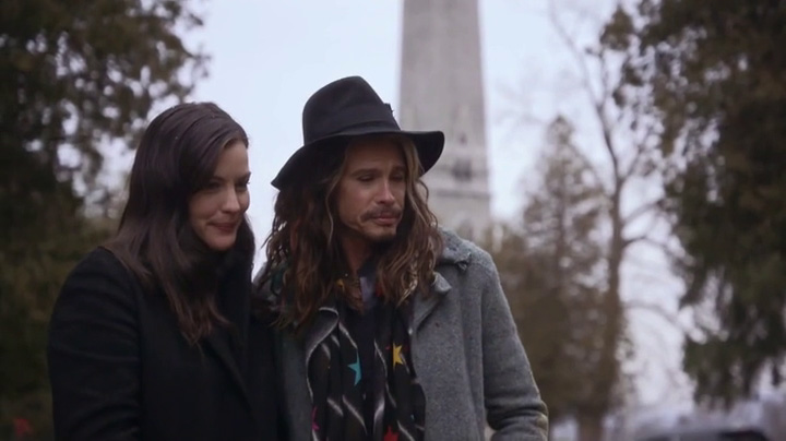 Liv and Steven visit their ancestors graves in Schuylerville cemetery