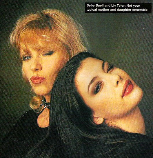 with mom - Bebe Buell