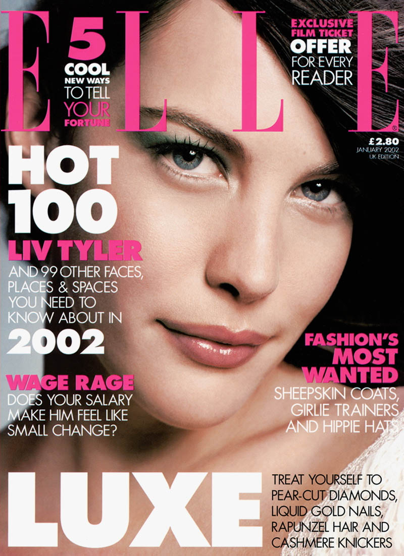 'UK ELLE' Cover - January 2002