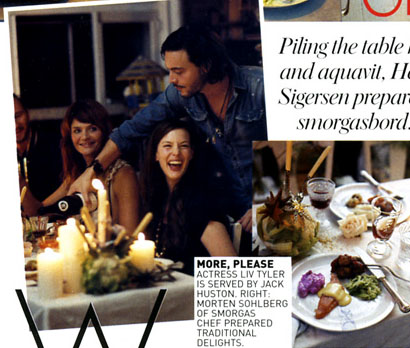 with Helena Christensen and Jack Huston