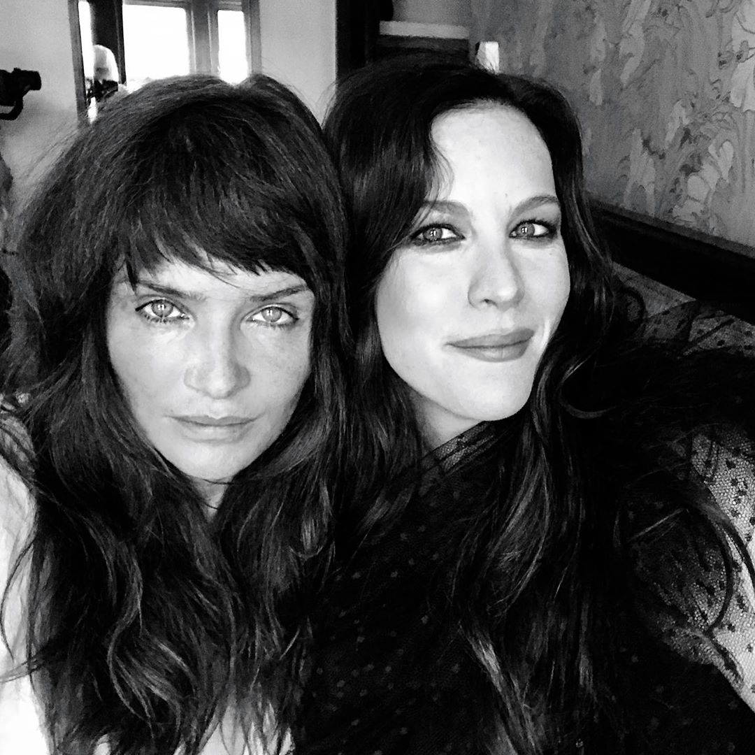 Behind the scenes with Helena Christensen, from Liv's Instagram