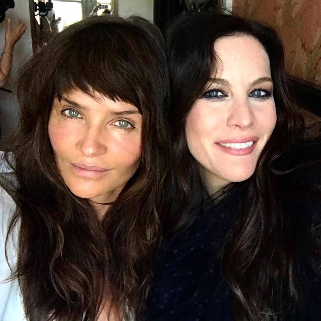 Behind the scenes with Helena Christensen, from Helena's Instagram