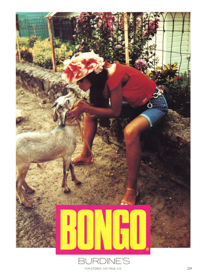 ad for 'Bongo Jeans'