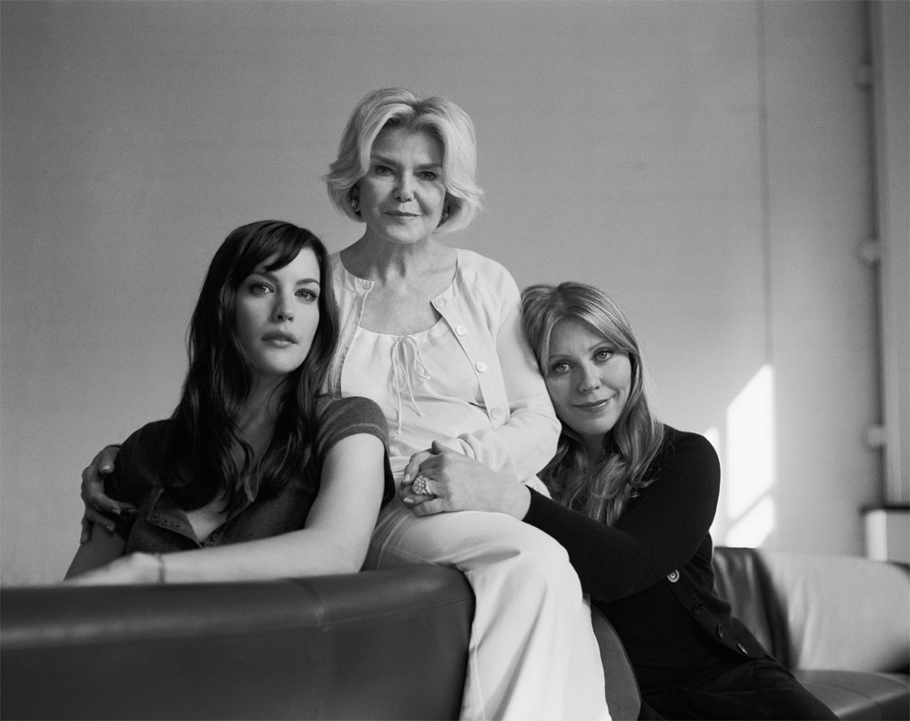 with grandmother Dorothea Johnson and mom Bebe Buell