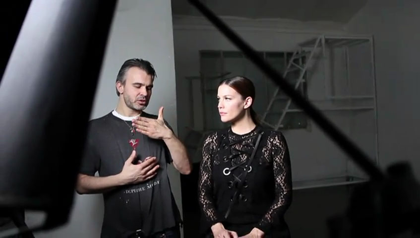 from the photoshoot, with Willy Vanderperre