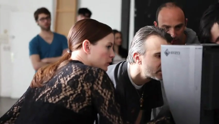 from the photoshoot, with Willy Vanderperre