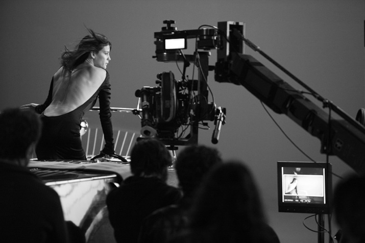 Filming the TV commercial