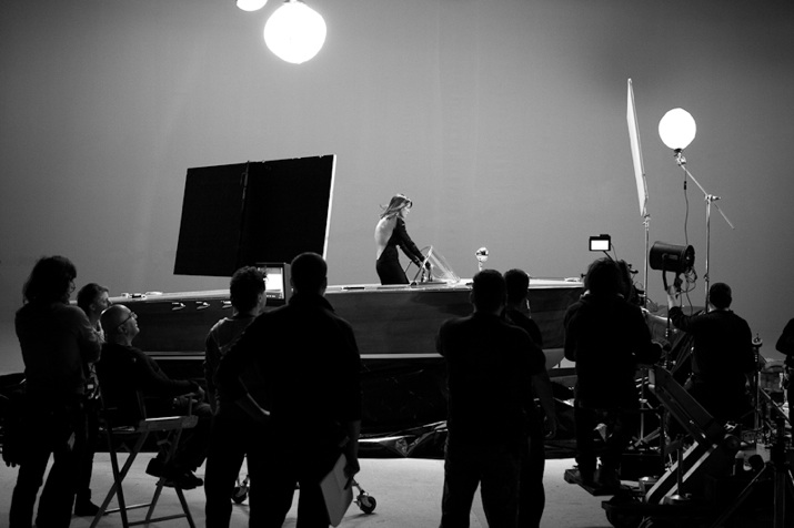 Filming the TV commercial