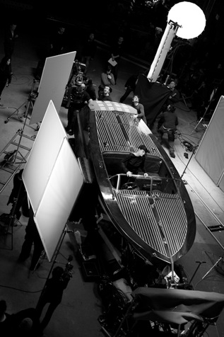 Filming the TV commercial