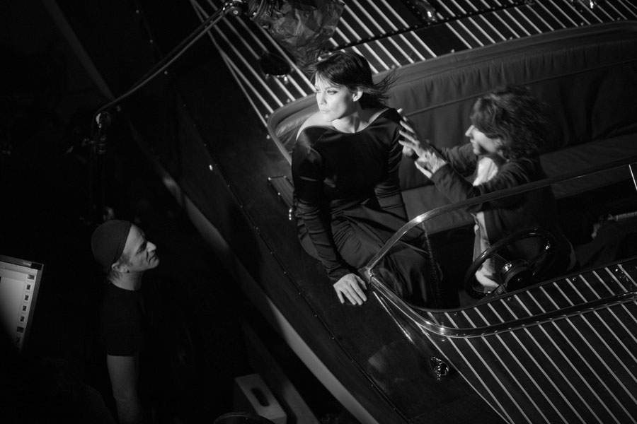 Filming the TV commercial