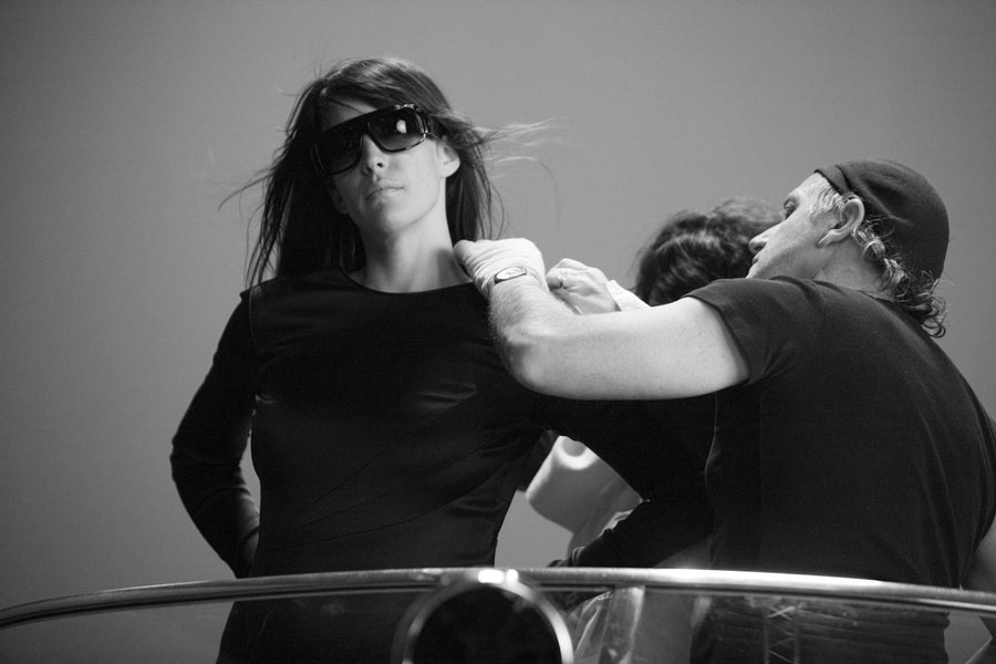 Filming the TV commercial