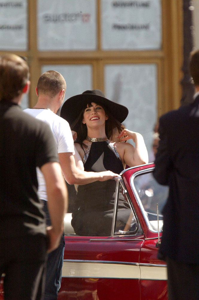 filming 'Very Irresistible Givenchy' TV commercial