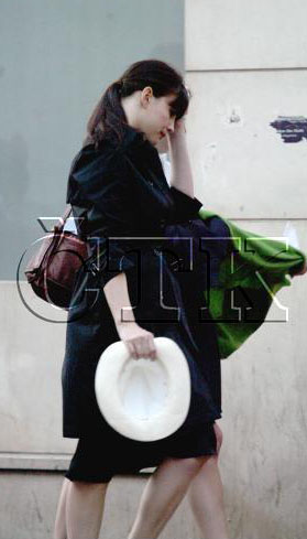 filming 'Very Irresistible Givenchy' TV commercial, June 2003