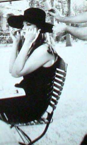 filming 'Very Irresistible Givenchy' TV commercial, June 2003