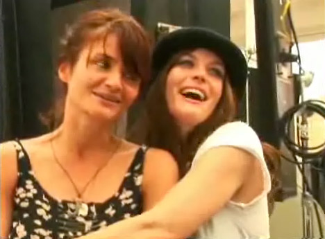 from the photoshoot - with Helena Christensen