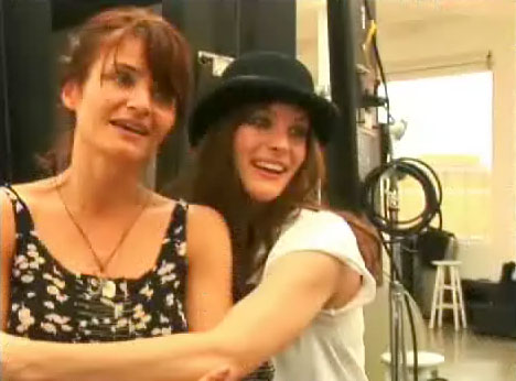 from the photoshoot - with Helena Christensen