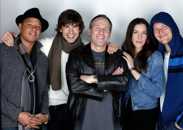 with Terence Howard, Christopher Gorham, Matthew Chapman and Patrick Wilson at The Samsung Galaxy Tab Lift