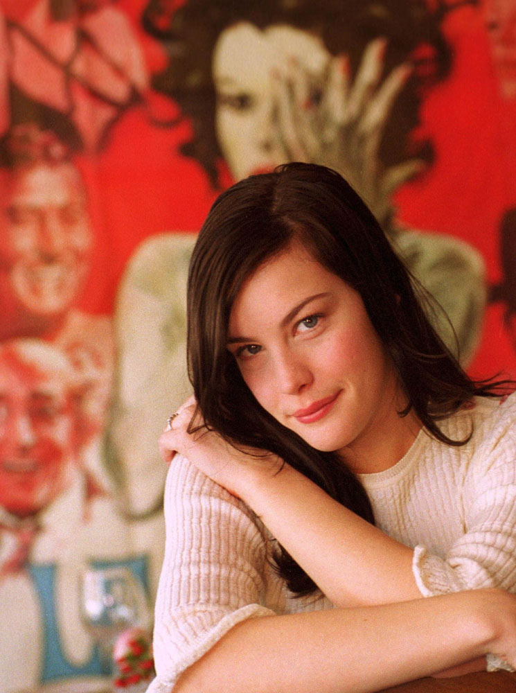Liv Tyler photographed at Da Silvano, a restaurant in New York City, April 4, 2001.