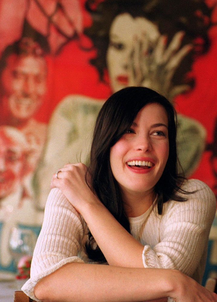 Liv Tyler photographed at Da Silvano, a restaurant in New York City, April 4, 2001.