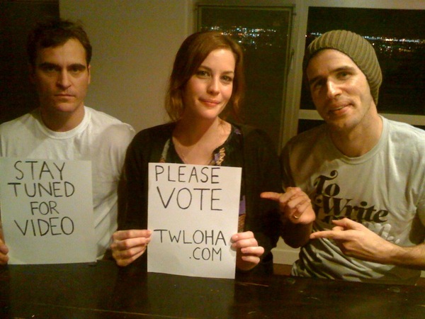 with Joaquin Phoenix and TWLOHA founder Jamie Tworkowski