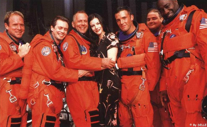 On the set - with Will Patton, Steve Buscemi, Bruce Willis, Ben Affleck, Ken Hudson Campbell and Michael Clarke Duncan