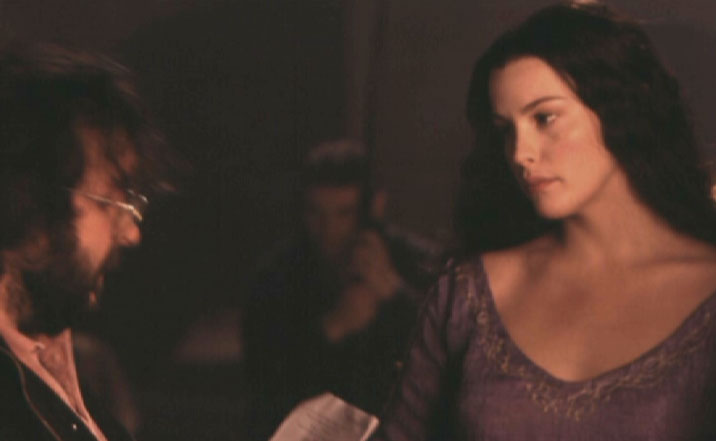 On the set - with director Pater Jackson