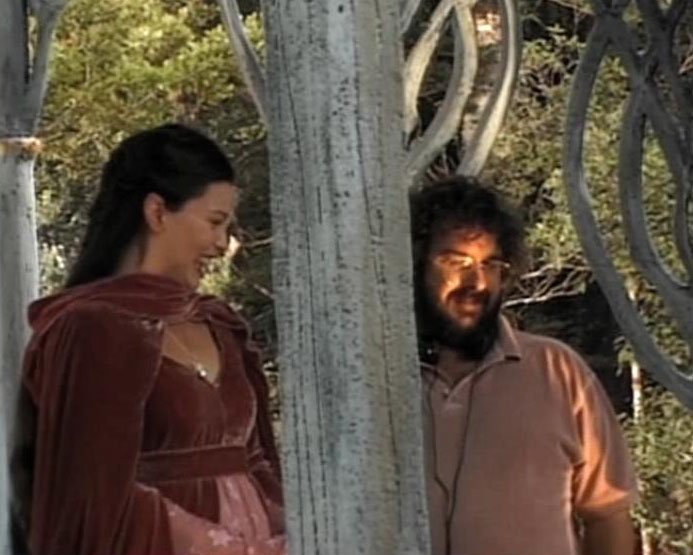 On the set - with Peter Jackson