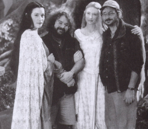 On the set - with Peter Jackson and Cate Blanchett