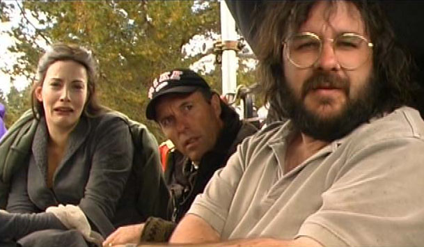On the set - with Peter Jackson