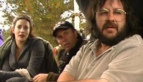 On the set - with Peter Jackson