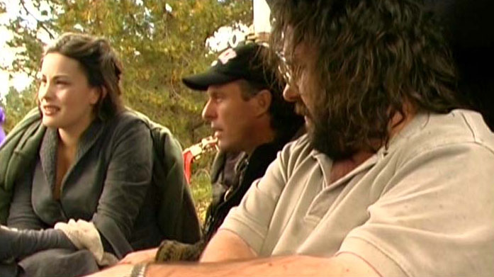 On the set - with Peter Jackson