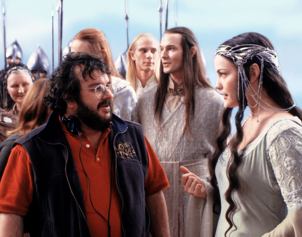 On the set - with Peter Jackson