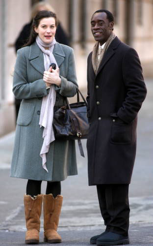 On the set with Don Cheadle, March 4th 2006