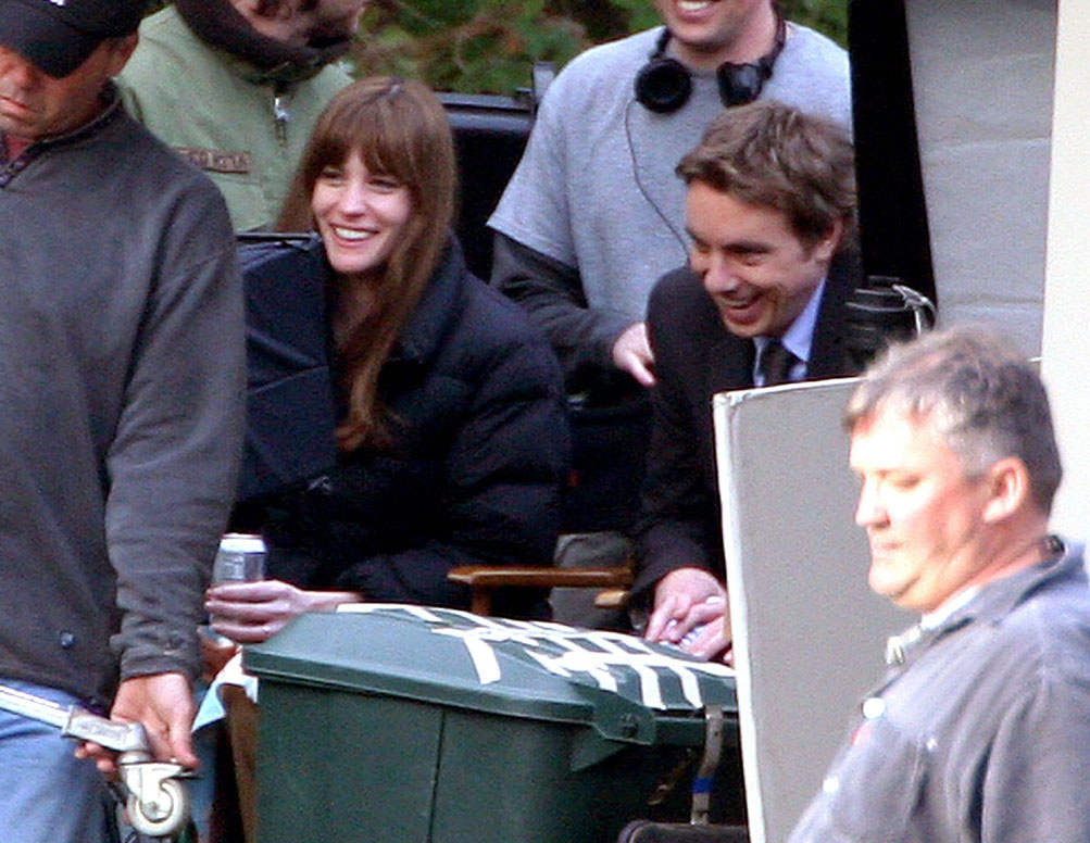 On the set with Dax Shepard, January 29th 2007