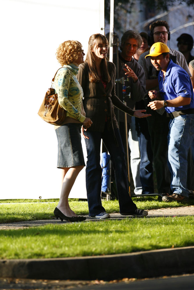 On the set with Diane Keaton, February 2nd 2007