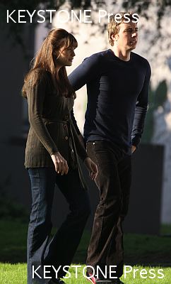 On the set with Dax Shepard, February 2nd 2007