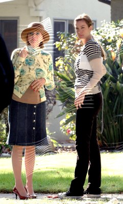 On the set with Diane Keaton, February 2nd 2007