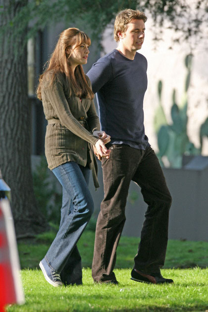 On the set with Dax Shepard, February 2nd 2007