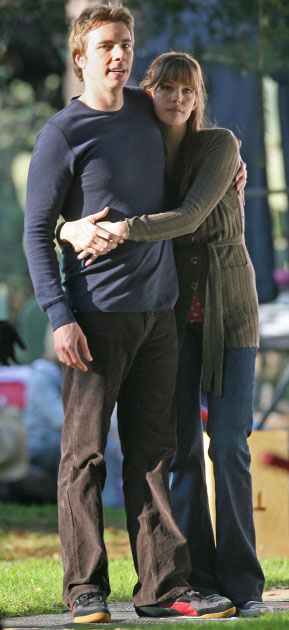 On the set with Dax Shepard, February 2nd 2007