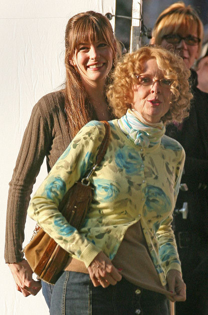 On the set with Diane Keaton, February 2nd 2007