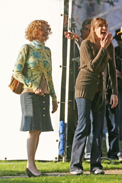 On the set with Diane Keaton, February 2nd 2007